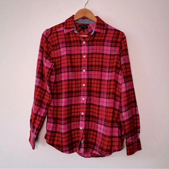 EUC Land’s End Flannel Button up - Picture 1 of 4